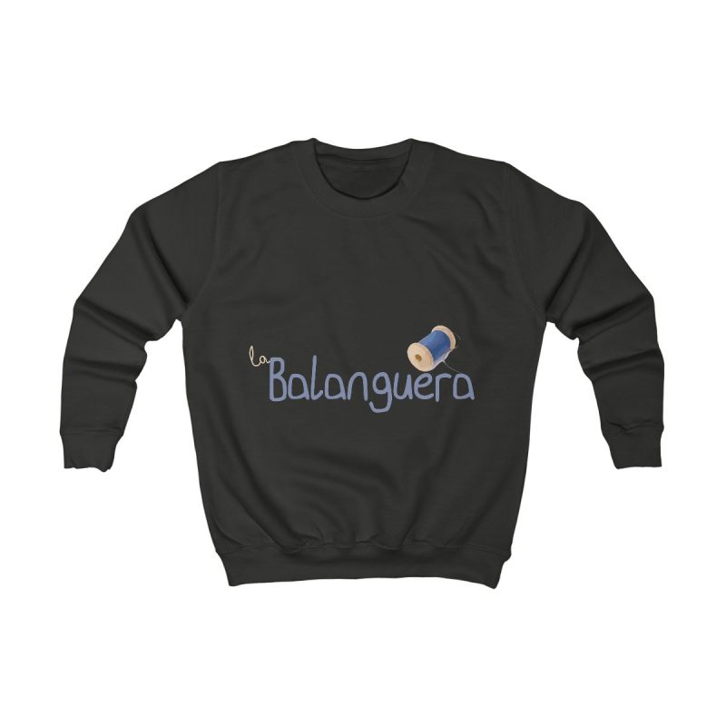 Sudadera infantil - Negro azabache - Camiseta «La Balanguera» Sudadera infantil - Negro azabache - Camiseta «La Balanguera»