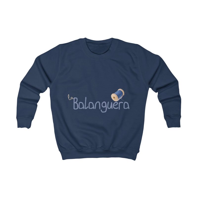 Sudadera infantil - Azul marino Oxford - Camiseta «La Balanguera»