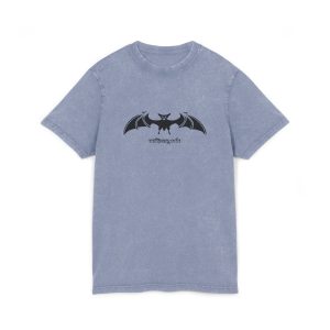Camiseta lavado acido cuello redondo - Azul vintage - Rat penat: Ratapinada