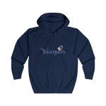 Sudadera con capucha y cremallera - Azul marino Oxford - Camiseta «La Balanguera» Sudadera con capucha y cremallera - Azul marino Oxford - Camiseta «La Balanguera»
