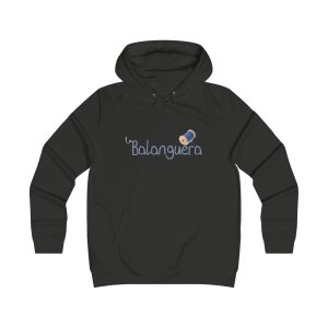 Sudadera universitaria mujer - Negro azabache - Camiseta «La Balanguera»