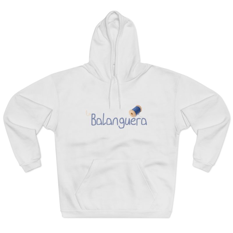Sudadera con capucha cerrada - Blanco - Camiseta «La Balanguera»