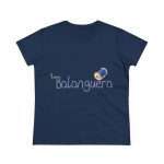 Camiseta mujer algodon medio - Azul marino - Camiseta «La Balanguera»