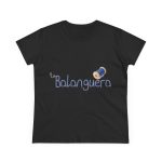 Camiseta mujer algodon medio - Negro - Camiseta «La Balanguera»