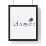 Poster enmarcado vertical - Negro - Camiseta «La Balanguera» Poster enmarcado vertical - Negro - Camiseta «La Balanguera»