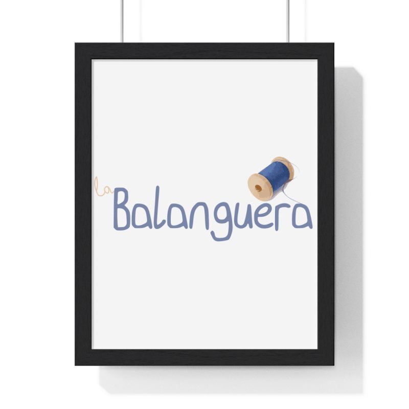 Poster enmarcado vertical - Negro - Camiseta «La Balanguera» Poster enmarcado vertical - Negro - Camiseta «La Balanguera»
