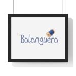 Poster enmarcado horizontal - Negro - Camiseta «La Balanguera» Poster enmarcado horizontal - Negro - Camiseta «La Balanguera»