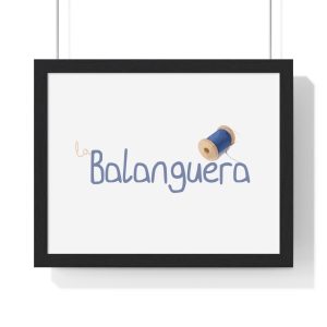 Poster enmarcado horizontal - Negro - Camiseta «La Balanguera»