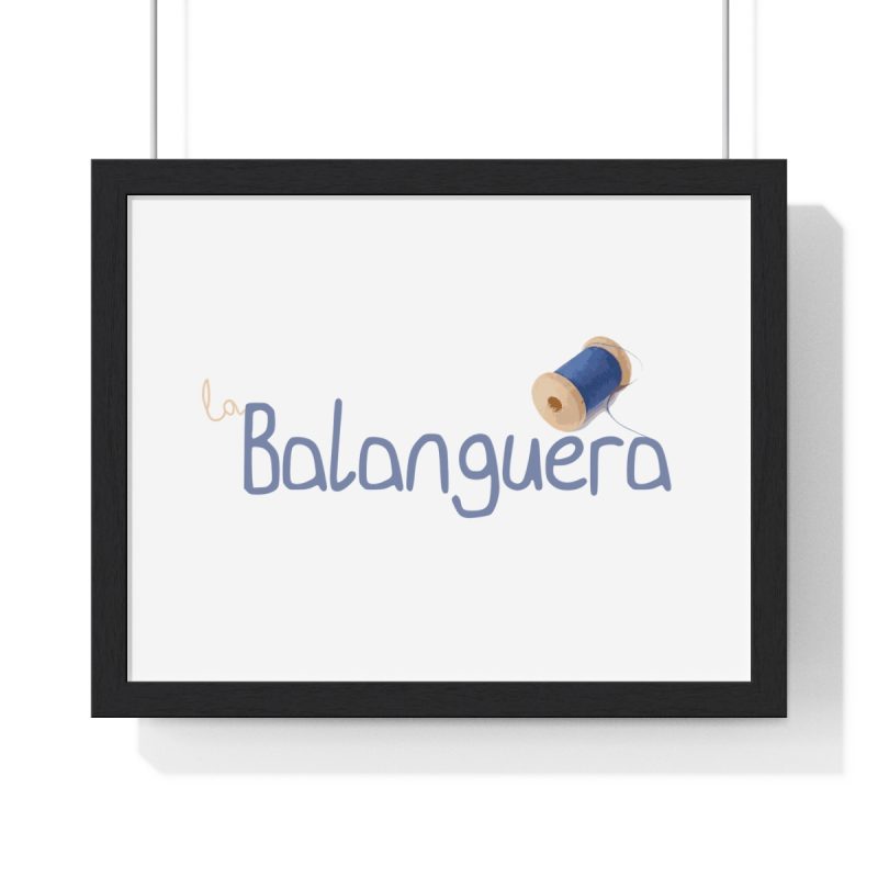 Poster enmarcado horizontal - Negro - Camiseta «La Balanguera» Poster enmarcado horizontal - Negro - Camiseta «La Balanguera»
