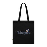 Bolsa de algodon organico - Negro - Camiseta «La Balanguera»