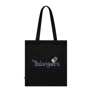 Bolsa de algodon organico - Negro - Camiseta «La Balanguera»