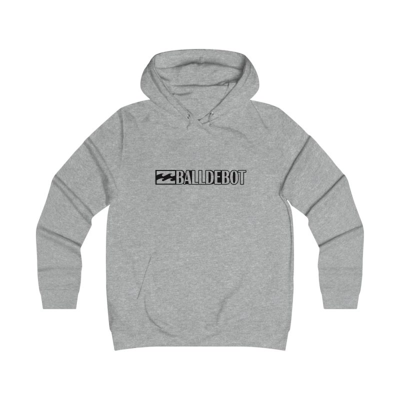Sudadera universitaria mujer - Gris jaspeado claro - Camiseta Ball de Bot