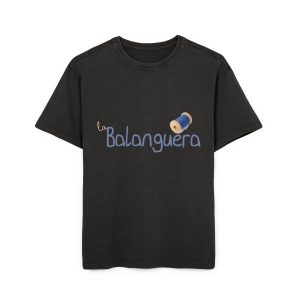 Camiseta oversize lavado acido - Negro - Camiseta «La Balanguera»