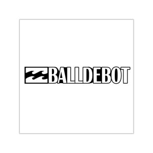Pegatinas de vinilo cuadradas - Camiseta Ball de Bot