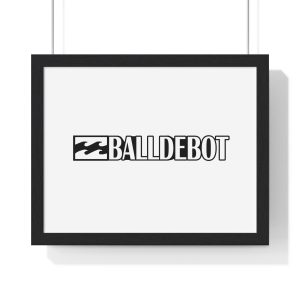 Poster enmarcado horizontal - Negro - Camiseta Ball de Bot
