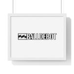 Poster enmarcado horizontal - Blanco - Camiseta Ball de Bot