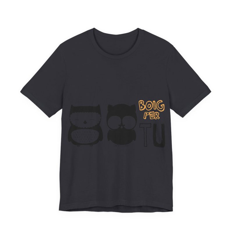 Camiseta jersey manga corta - Gris oscuro - Camiseta «Boig per tu»