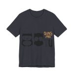 Camiseta jersey manga corta - Azul marino jaspeado - Camiseta «Boig per tu» Camiseta jersey manga corta - Azul marino jaspeado - Camiseta «Boig per tu»