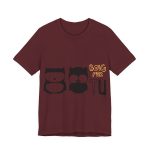 Camiseta jersey manga corta - Granate - Camiseta «Boig per tu» Camiseta jersey manga corta - Granate - Camiseta «Boig per tu»