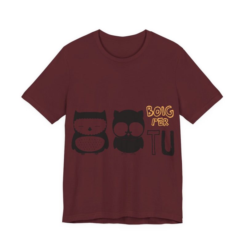 Camiseta jersey manga corta - Granate - Camiseta «Boig per tu»