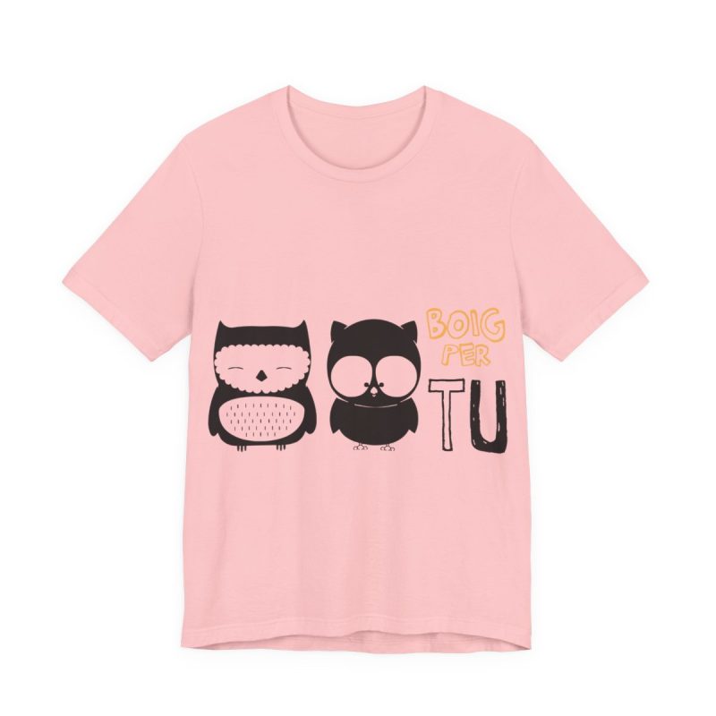 Camiseta jersey manga corta - Rosa - Camiseta «Boig per tu»