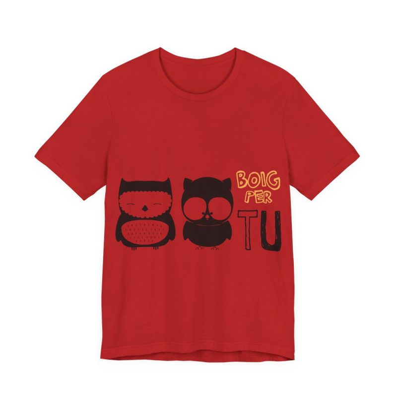 Camiseta jersey manga corta - Rojo - Camiseta «Boig per tu»