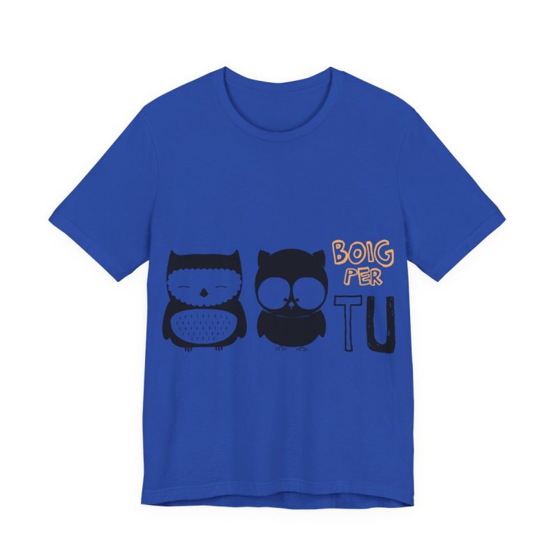 Camiseta jersey manga corta - Azul royal autentico - Camiseta «Boig per tu»