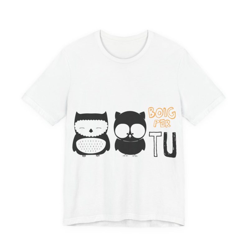 Camiseta jersey manga corta - Blanco - Camiseta «Boig per tu»