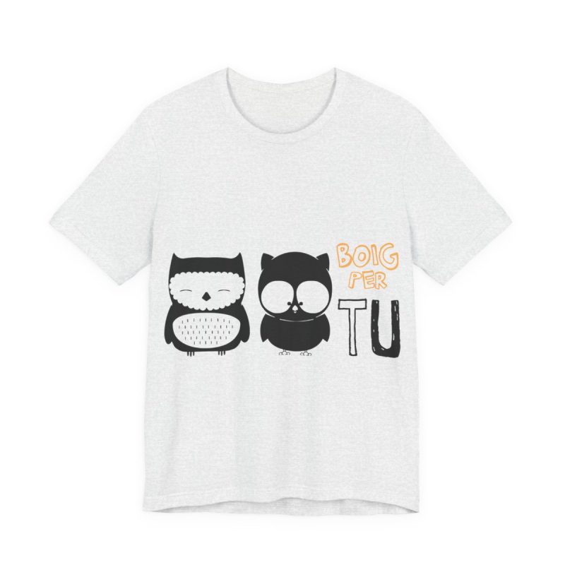 Camiseta jersey manga corta - Gris ceniza - Camiseta «Boig per tu»
