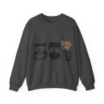 Sudadera cuello redondo - Gris oscuro jaspeado - Camiseta «Boig per tu»