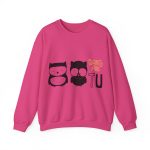Sudadera cuello redondo - Fucsia intenso - Camiseta «Boig per tu»