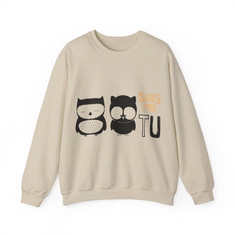 Sudadera cuello redondo - Arena - Camiseta «Boig per tu»