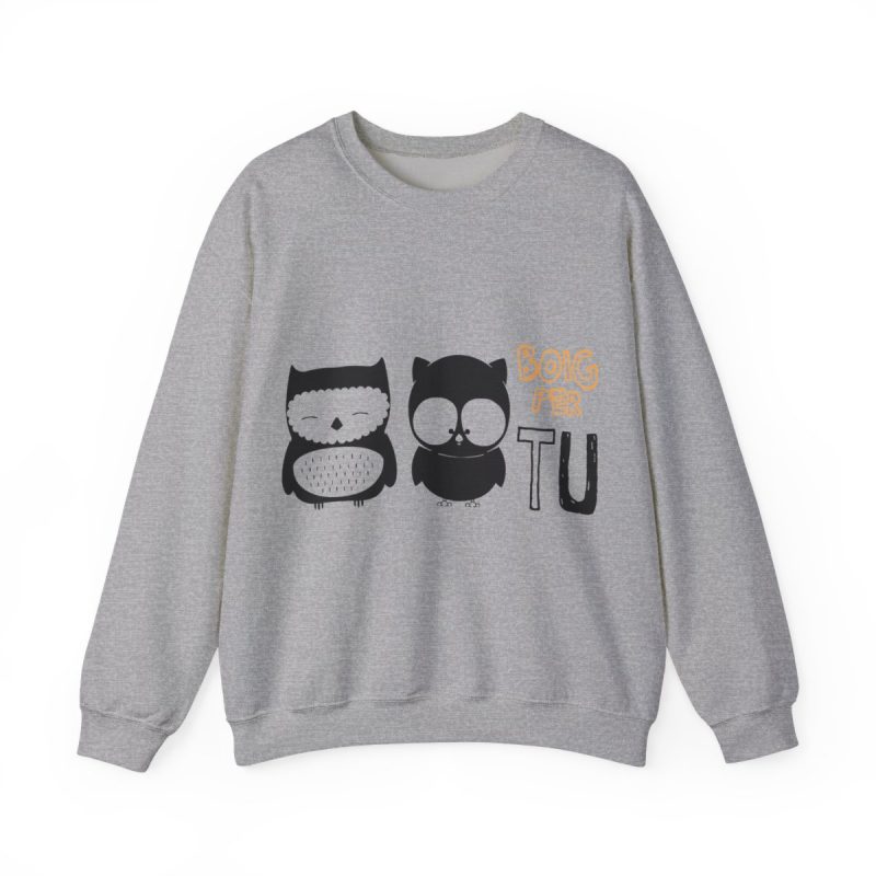 Sudadera cuello redondo - Gris deportivo - Camiseta «Boig per tu»