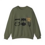 Sudadera cuello redondo - Verde militar - Camiseta «Boig per tu»