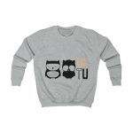 Sudadera infantil - Gris jaspeado claro - Camiseta «Boig per tu» Sudadera infantil - Gris jaspeado claro - Camiseta «Boig per tu»