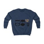 Sudadera infantil - Azul marino Oxford - Camiseta «Boig per tu» Sudadera infantil - Azul marino Oxford - Camiseta «Boig per tu»