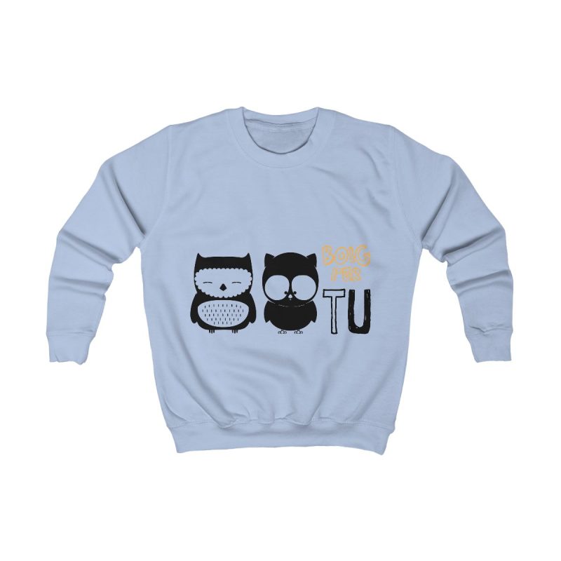 Sudadera infantil - Azul cielo - Camiseta «Boig per tu»