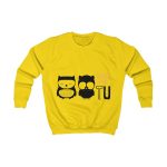 Sudadera infantil - Amarillo sol - Camiseta «Boig per tu» Sudadera infantil - Amarillo sol - Camiseta «Boig per tu»