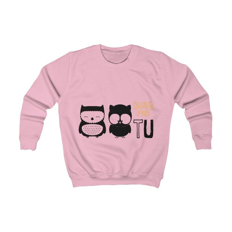 Sudadera infantil - Rosa bebe - Camiseta «Boig per tu»
