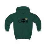 Sudadera con capucha infantil - Verde botella - Camiseta «Boig per tu»