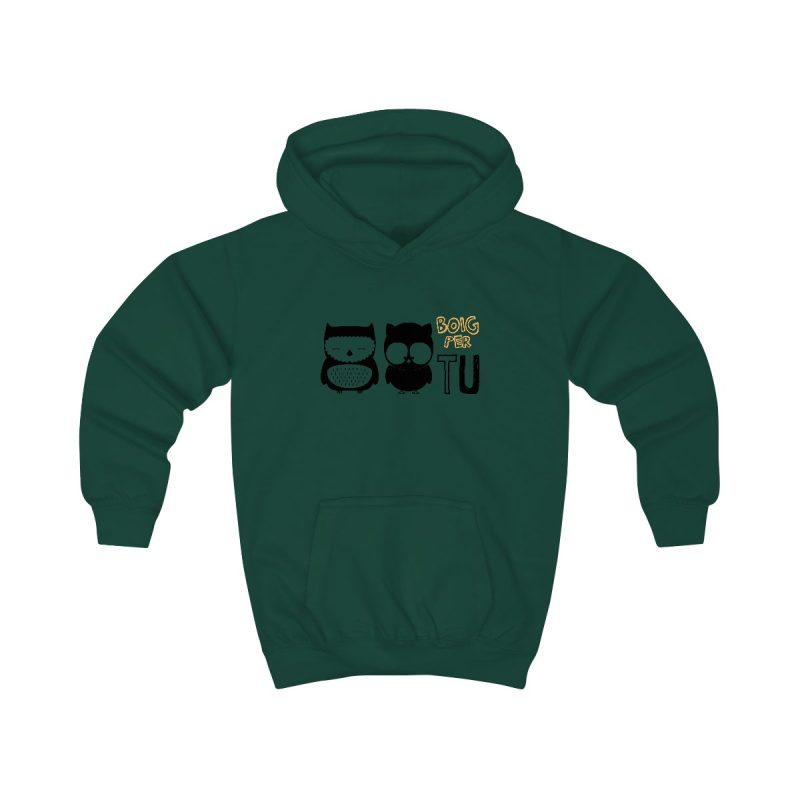 Sudadera con capucha infantil - Verde botella - Camiseta «Boig per tu»