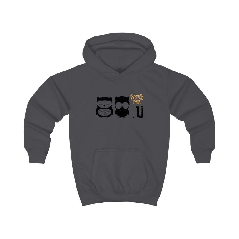 Sudadera con capucha infantil - Gris marengo - Camiseta «Boig per tu»