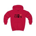 Sudadera con capucha infantil - Rojo fuego - Camiseta «Boig per tu»