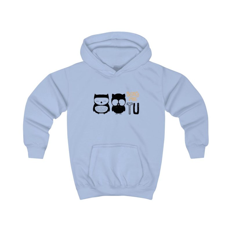 Sudadera con capucha infantil - Azul cielo - Camiseta «Boig per tu»