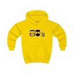 Sudadera con capucha infantil - Amarillo sol - Camiseta «Boig per tu»