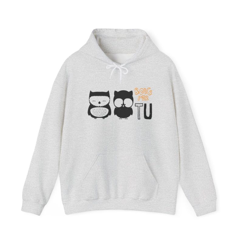 Sudadera con capucha - Gris ceniza - Camiseta «Boig per tu» Sudadera con capucha - Gris ceniza - Camiseta «Boig per tu»