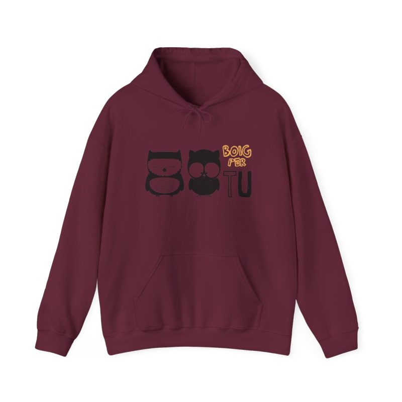 Sudadera con capucha - Granate - Camiseta «Boig per tu»