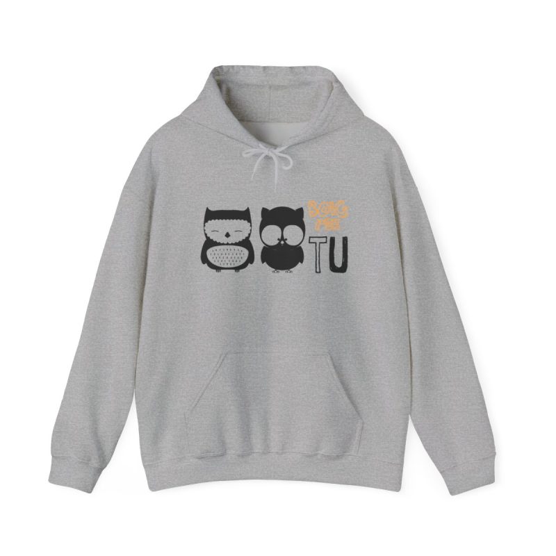 Sudadera con capucha - Gris deportivo - Camiseta «Boig per tu»