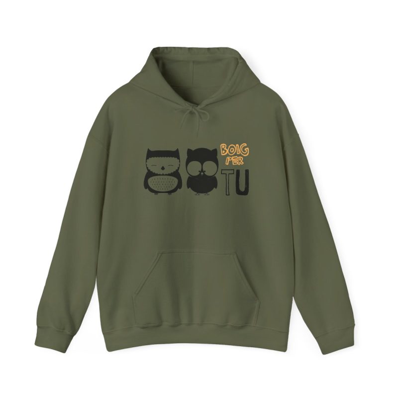 Sudadera con capucha - Verde militar - Camiseta «Boig per tu»