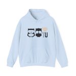 Sudadera con capucha - Azul claro - Camiseta «Boig per tu» Sudadera con capucha - Azul claro - Camiseta «Boig per tu»